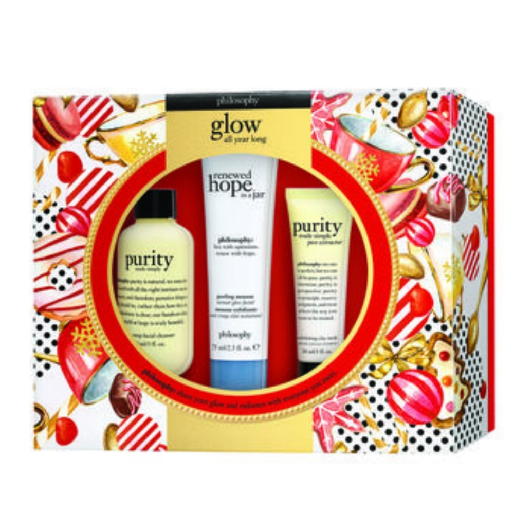 NWT-Philosophy 3 Piece Glow All Year Long Set
